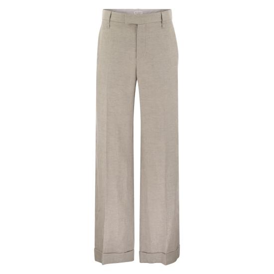  브루넬로 쿠치넬리 스트레이트 팬츠 MH567P8492 LIGHT GREY