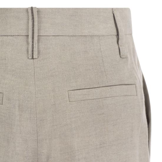  브루넬로 쿠치넬리 스트레이트 팬츠 MH567P8492 LIGHT GREY - BRUNELLO CUCINELLI