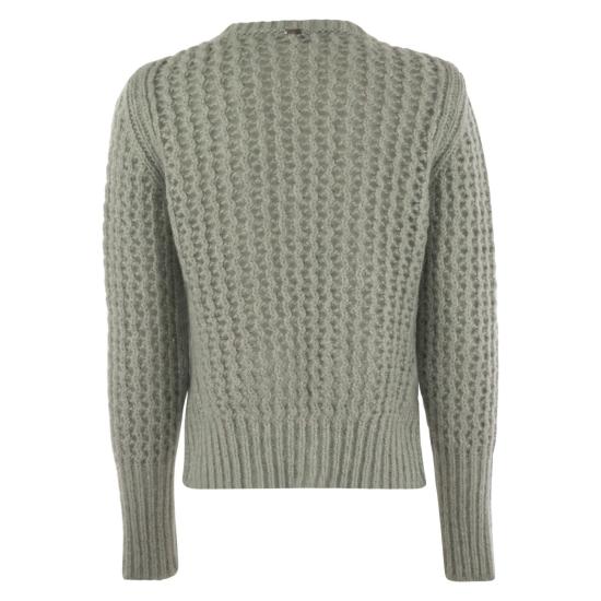 24FW 에르노 스웨터 MG00020DR WATER GREEN - HERNO