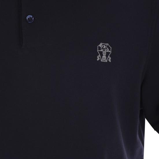  브루넬로 쿠치넬리 피케 폴로 셔츠 ME8548788 NAVY - BRUNELLO CUCINELLI