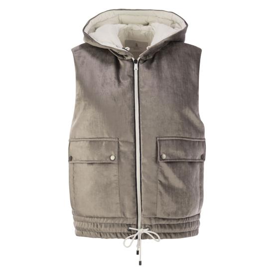 24FW 브루넬로 쿠치넬리 베스트 MD5817880 SILVER