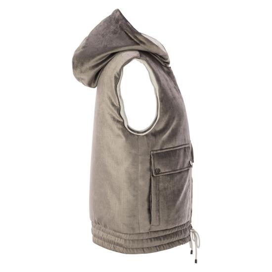 24FW 브루넬로 쿠치넬리 베스트 MD5817880 SILVER - BRUNELLO CUCINELLI