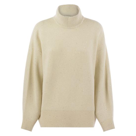  브루넬로 쿠치넬리 터틀넥 MBM756904P CREAM