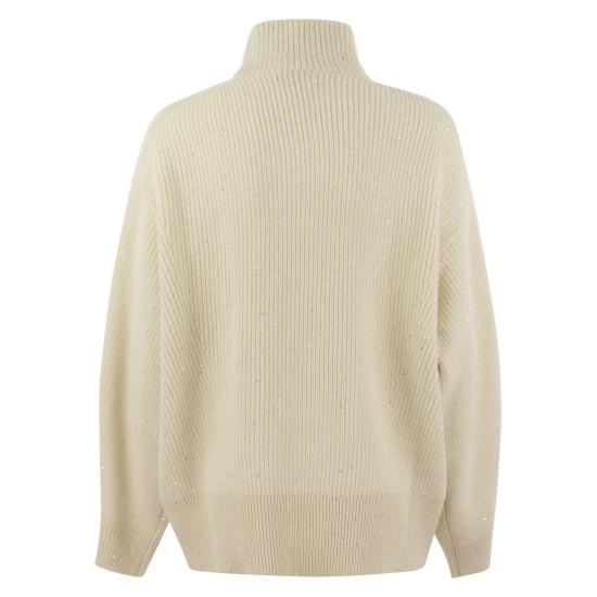  브루넬로 쿠치넬리 터틀넥 MBM756904P CREAM - BRUNELLO CUCINELLI