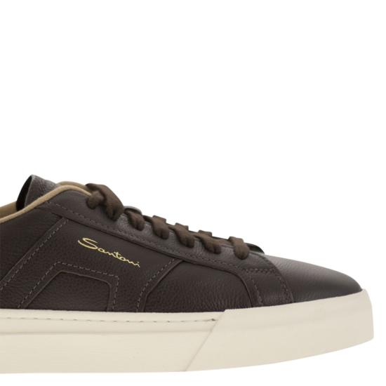 24FW 산토니 스니커즈 MBGT21967PNNKSIW DARK BROWN - SANTONI