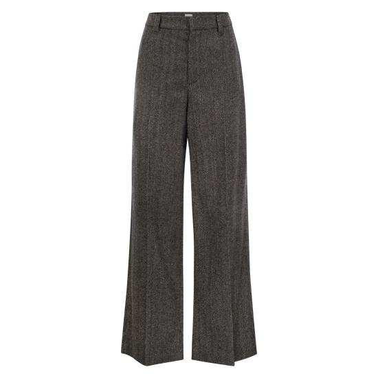  브루넬로 쿠치넬리 스트레이트 팬츠 MB127P8724 BLACK