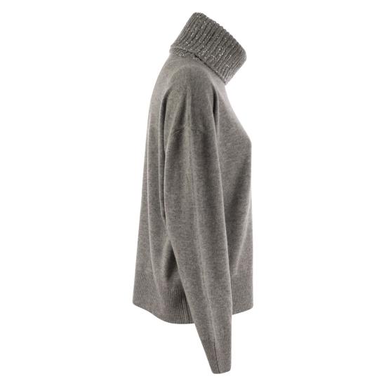 24FW 파비아나 필리피 터틀넥 MAD214F028I918 GREY - FABIANA FILIPPI