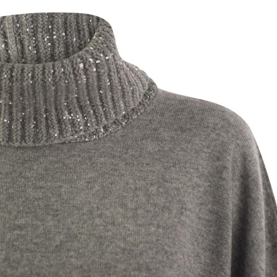 24FW 파비아나 필리피 터틀넥 MAD214F028I918 GREY - FABIANA FILIPPI
