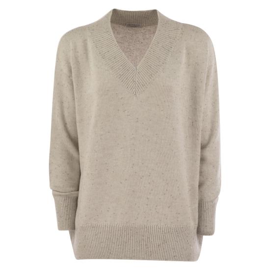  브루넬로 쿠치넬리 디아만테 캐시미어 실크 스웨터 M73539922 PEARL