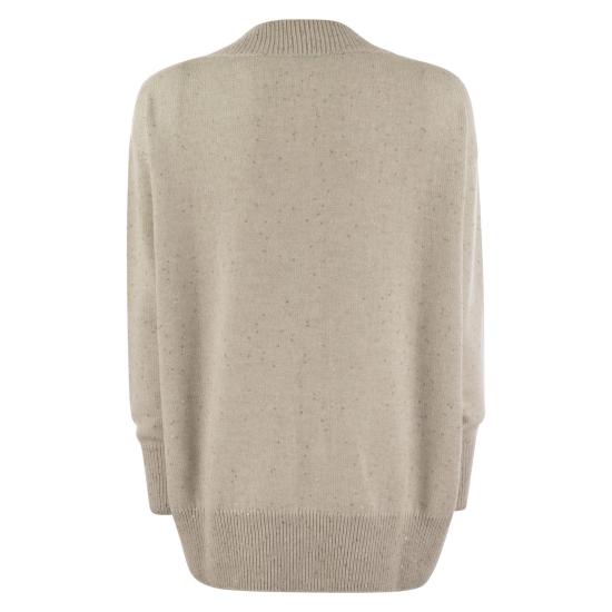  브루넬로 쿠치넬리 디아만테 캐시미어 실크 스웨터 M73539922 PEARL - BRUNELLO CUCINELLI