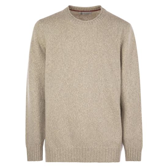  브루넬로 쿠치넬리 크루 넥 스웨터 M26504700 BEIGE