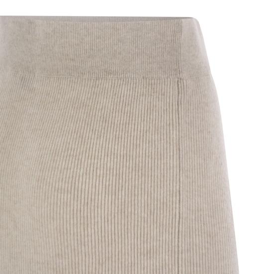 24FW 브루넬로 쿠치넬리 롱 스커트 M16129389 PEARL - BRUNELLO CUCINELLI