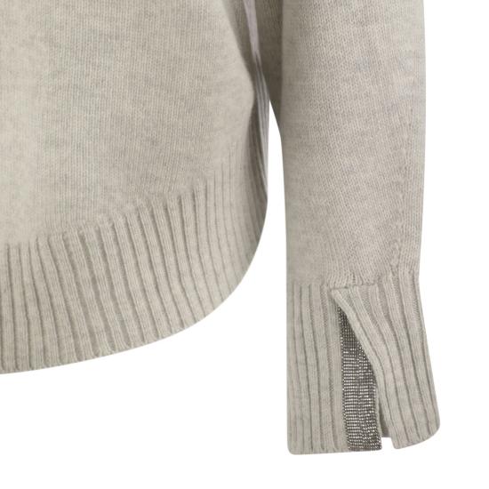  브루넬로 쿠치넬리 터틀넥 M12722304P LIGHT GREY - BRUNELLO CUCINELLI