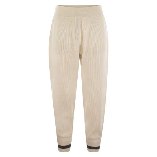  브루넬로 쿠치넬리 스트레이트 팬츠 M12192689 BUTTER