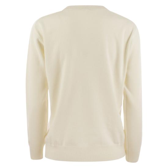  브루넬로 쿠치넬리 모닐리 캐시미어 니트 M12167900P CREAM - BRUNELLO CUCINELLI