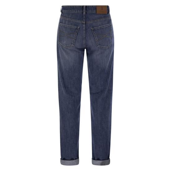 26FW 브루넬로 쿠치넬리 데님 트레디셔널 핏 파이브 포켓 트라우저 M0Z37D3210 MEDIUM DENIM - BRUNELLO CUCINELLI