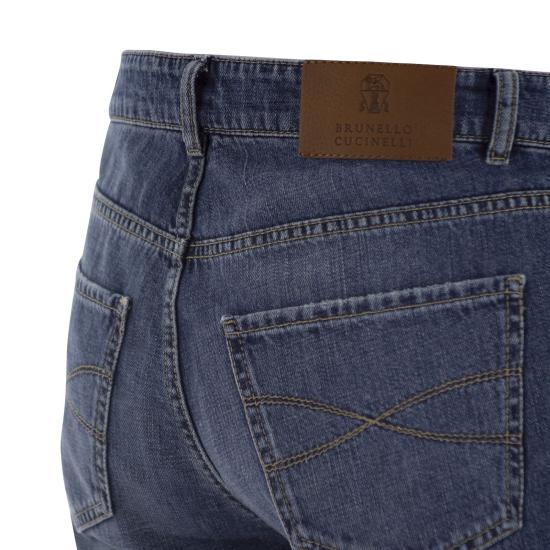 26FW 브루넬로 쿠치넬리 데님 트레디셔널 핏 파이브 포켓 트라우저 M0Z37D3210 MEDIUM DENIM - BRUNELLO CUCINELLI
