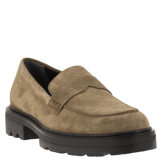  호간 로퍼 HXM6730FM90BYE BEIGE - HOGAN