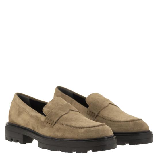  호간 로퍼 HXM6730FM90BYE BEIGE - HOGAN