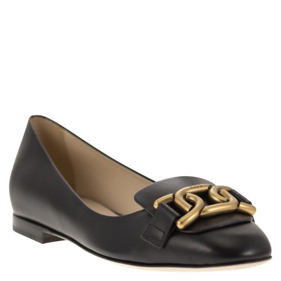  토즈 플랫 슈즈 XXW94K0IB70OON BLACK - TODS