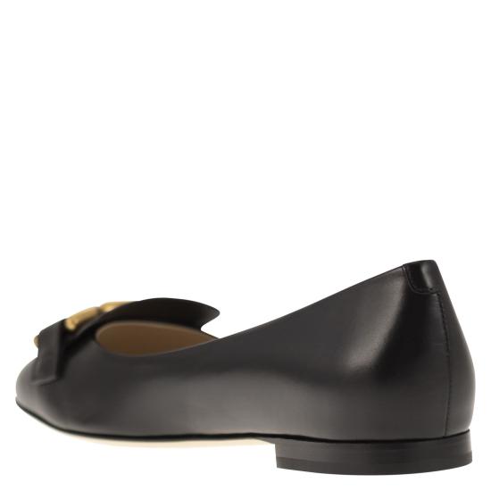  토즈 플랫 슈즈 XXW94K0IB70OON BLACK - TODS