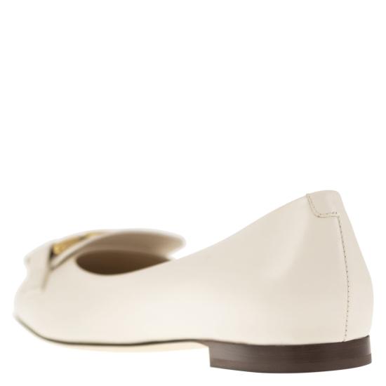  토즈 플랫 슈즈 XXW94K0IB70OON CREAM - TODS