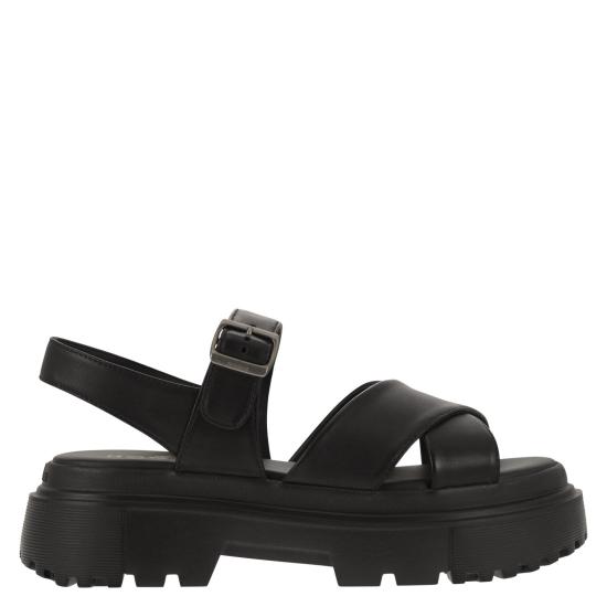  호간 샌들 HXW6440FJ20LE9 BLACK