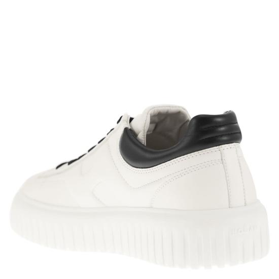25SS 호간 H 스트라이프 스니커즈 HXM6450FC60LE9 WHITE BLACK - HOGAN