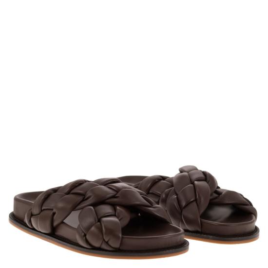  파비아나 필리피 뮬/슬리퍼 ASD274A929 H137 COFFEE - FABIANA FILIPPI