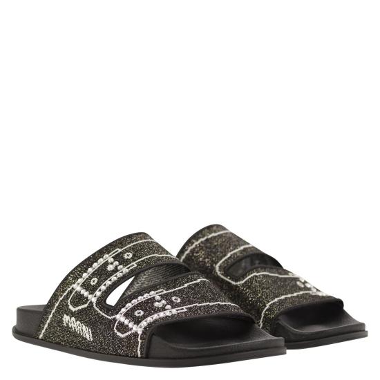  마르니 뮬/슬리퍼 SAMS016802 P6393 BLACK - MARNI