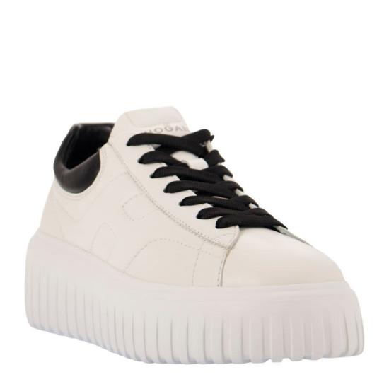  호간 H-스트라이프 스니커즈 HXW6450FC60LE9 WHITE BLACK - HOGAN