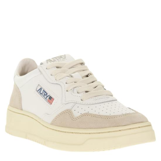  오트리 스니커즈 AULW WHITE BEIGE - AUTRY