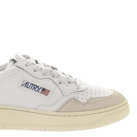  오트리 메달리스트 로우 스니커즈 AULM WHITE GREEN - AUTRY