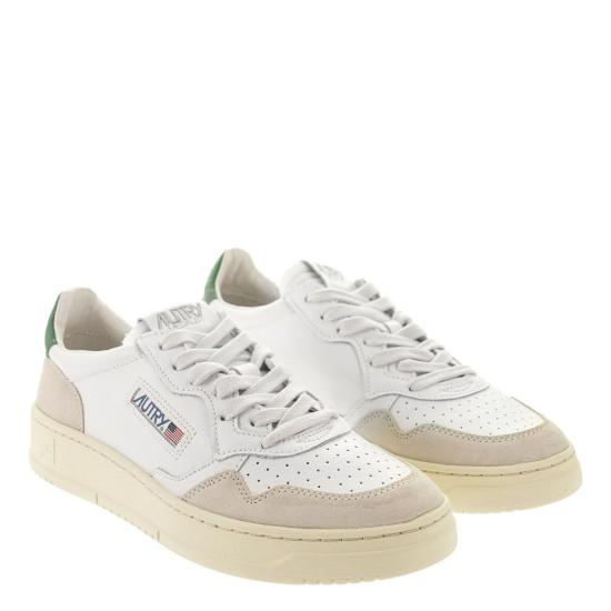  오트리 메달리스트 로우 스니커즈 AULM WHITE GREEN - AUTRY