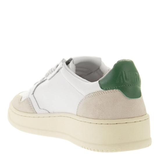  오트리 메달리스트 로우 스니커즈 AULM WHITE GREEN - AUTRY
