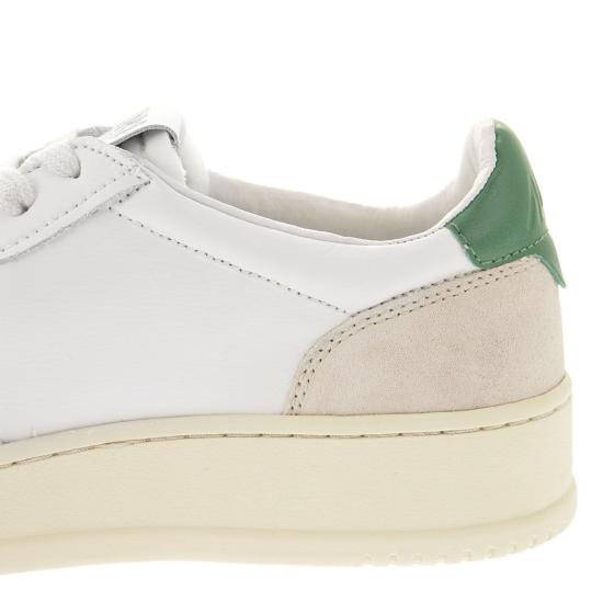  오트리 메달리스트 로우 스니커즈 AULM WHITE GREEN - AUTRY