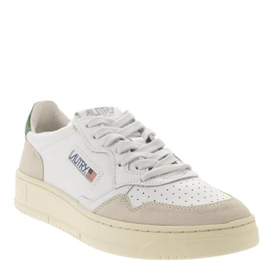  오트리 메달리스트 로우 스니커즈 AULM WHITE GREEN - AUTRY