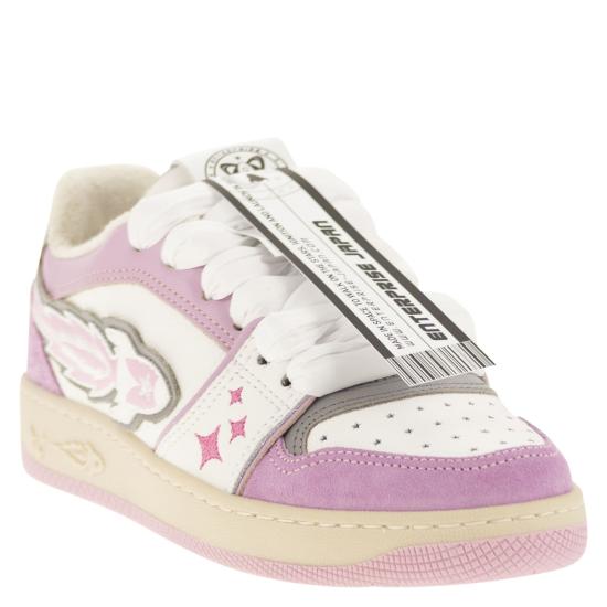 24FW 엔터프라이즈 재팬 뮬/슬리퍼 BG4003 WHITE PINK - ENTERPRISE JAPAN