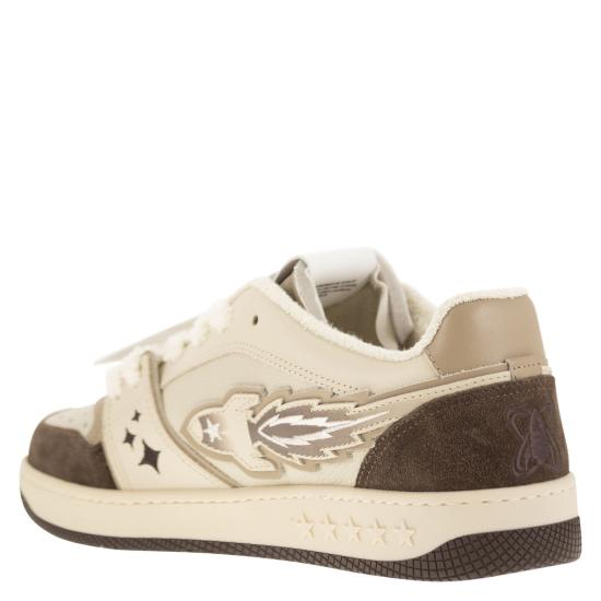  엔터프라이즈 재팬 스니커즈 BG4001 WHITE BROWN - ENTERPRISE JAPAN