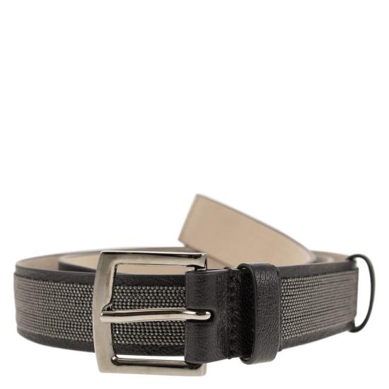  브루넬로 쿠치넬리 레귤러 벨트 M0CABC32H BLACK