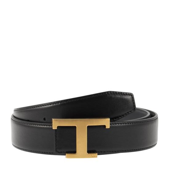  토즈 가죽 벨트 XCMCQR55100CPE BLACK BLUE