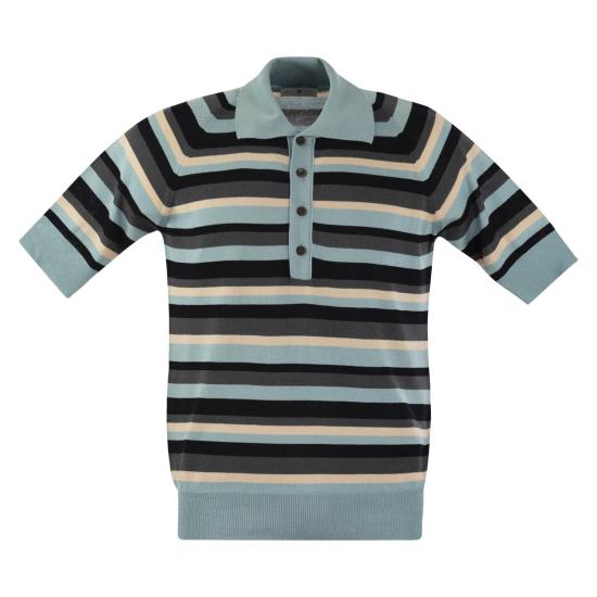  피티토리노 폴로 티셔츠 TL4SPM060GEG 24MGR GREY LIGHT BLUE