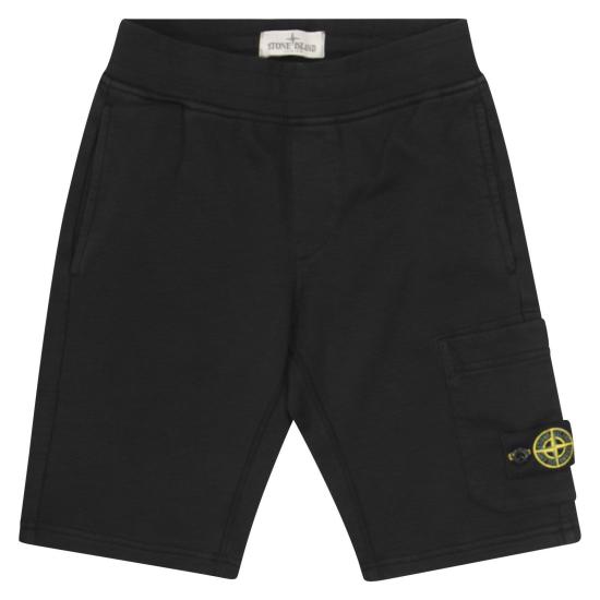  [키즈] 스톤 아일랜드 쇼츠/버뮤다 801661840 BLACK