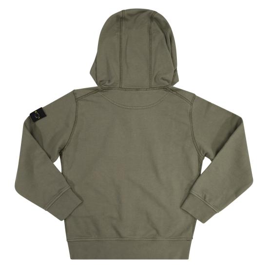  [키즈] 스톤 아일랜드 트레이닝 상의 801661640 OLIVE GREEN - STONE ISLAND