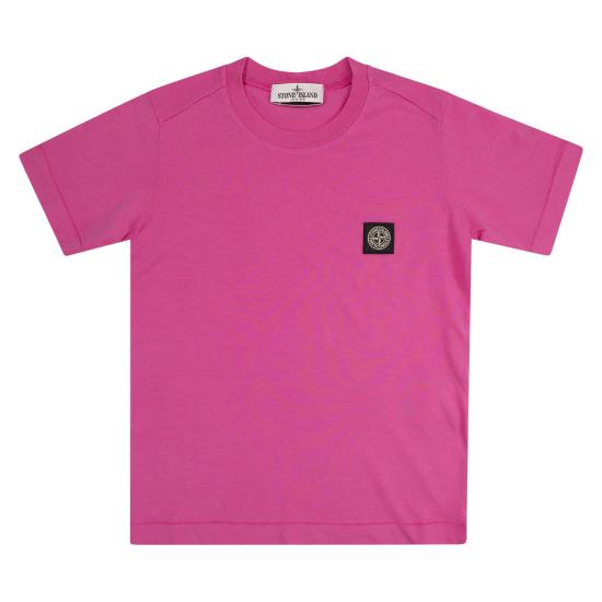 [키즈] 스톤 아일랜드 티셔츠 801620147 FUCHSIA