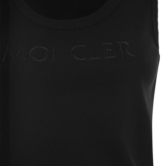  몽클레어 로고 민소매 티셔츠 J10938P0000689AK6 BLACK - MONCLER