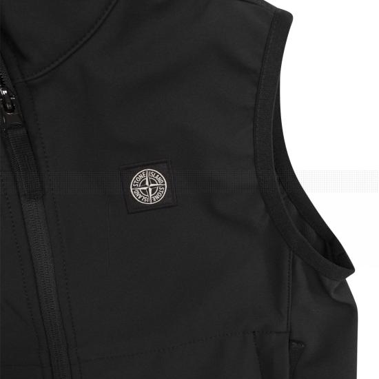  [키즈] 스톤 아일랜드 베스트 8016G0127 BLACK - STONE ISLAND