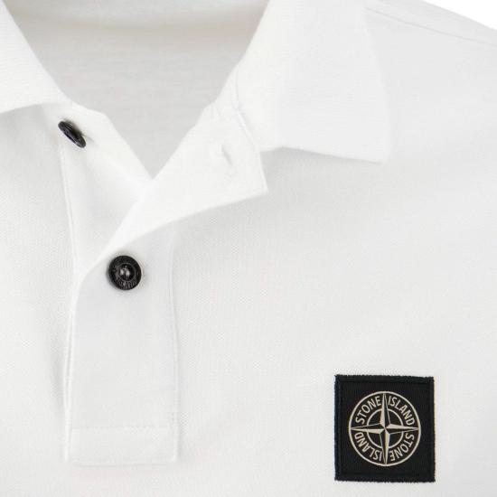  스톤 아일랜드 폴로 티셔츠 80152SC17 WHITE - STONE ISLAND