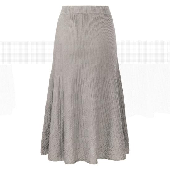  엘리자베타프랜치 롱 스커트 GK97S42E2 GREY - ELISABETTA FRANCHI