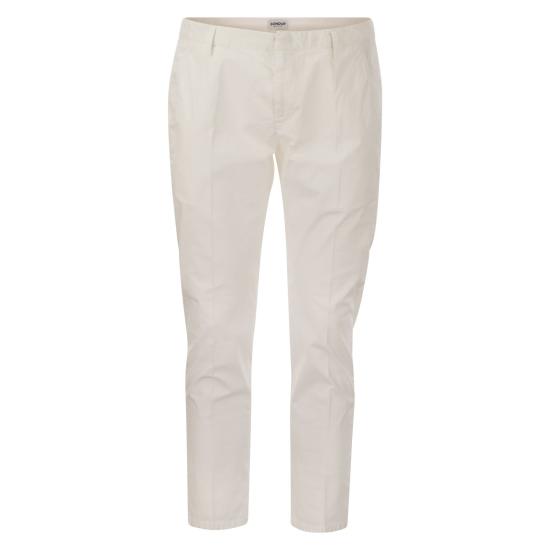  돈답 스트레이트 팬츠 UP518 PSE025U PTD DU WHITE